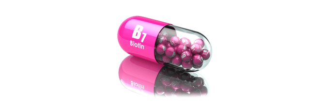 Capsule of biotin, vitamin B1