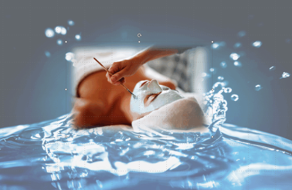 A link to a popup image that describes the cleansing and purifying facial treatment.